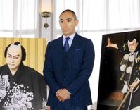 東京・歌舞伎座公演「團菊祭五月大歌舞伎」の会見を行った市川海老蔵=京都市内