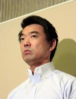 LINE府議の市長選出馬に猛反対した橋下徹大阪市長=大阪市役所