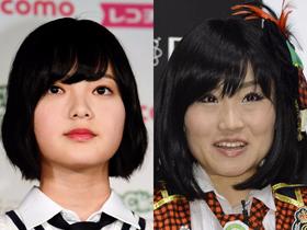 欅坂46の平手友梨奈(左)とキンタロー。