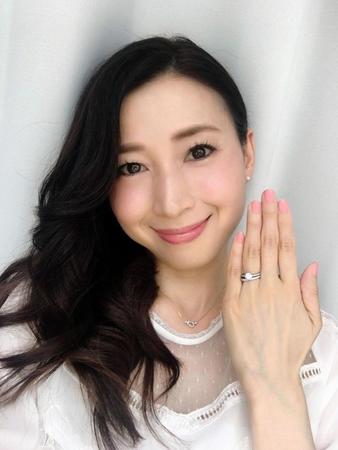 結婚を発表した中野公美子