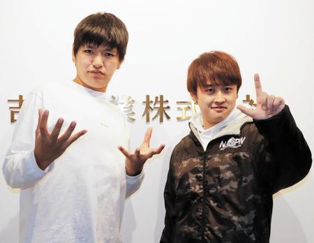 　からし蓮根・伊織（左）と杉本青空