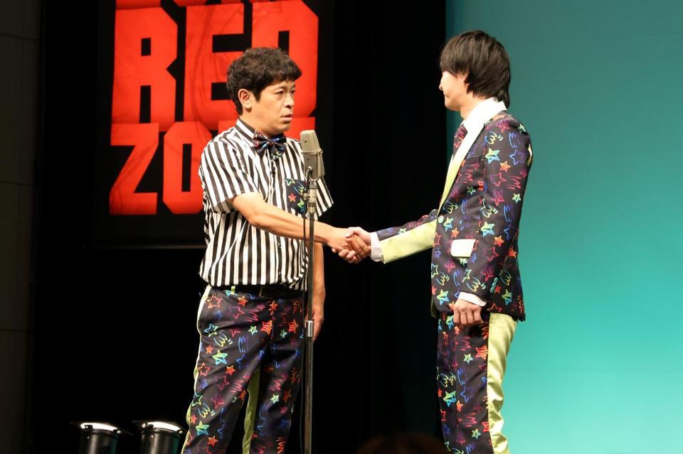 　単独ライブを行った流れ星☆のちゅうえい（左）とたきうえ