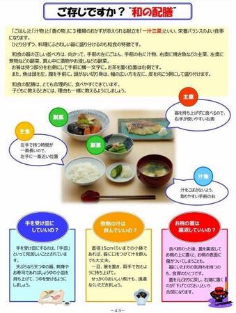 農水省による「和の配膳」