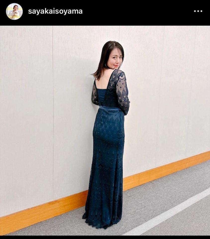 磯山 国宝級に可愛い」磯山さやか ４１歳の背中開きドレス姿に騒然「キレイ」「更に魅力的に」/芸能/デイリースポーツ online