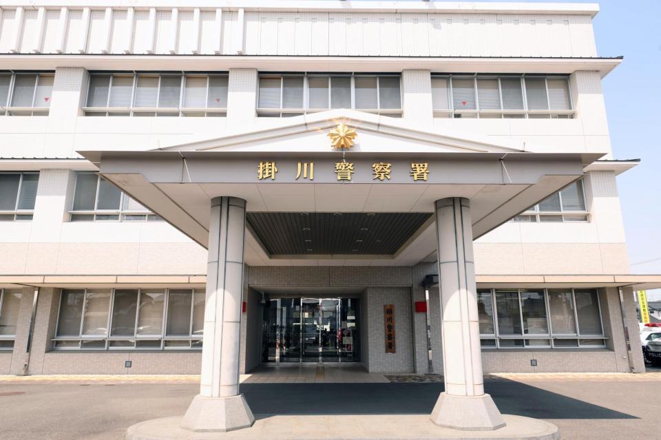 　静岡県掛川市の掛川警察署（撮影・堀内翔）