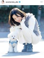 東留伽アナのインスタグラム＠ａｚｕｍａｒｕｋａ＿ａｂｃより 