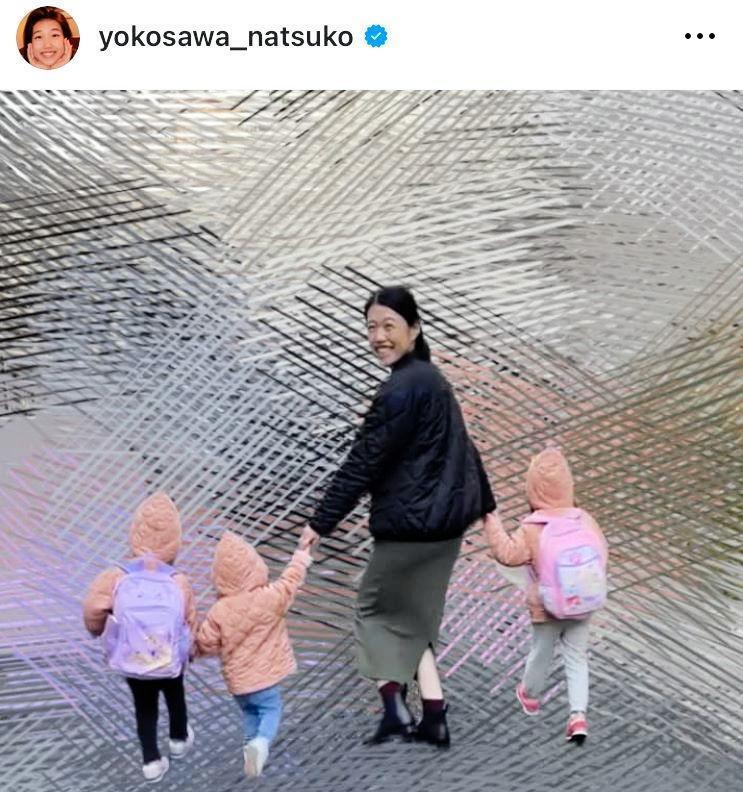 横澤夏子のインスタグラム＠ｙｏｋｏｓａｗａ＿ｎａｔｓｕｋｏ（４月１日付）より