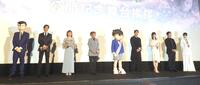 　（左から）毛利小五郎、小山力也、山崎和佳奈、高山みなみ、江戸川コナン、山田孝之、山下美月、高田裕司、小清水亜美