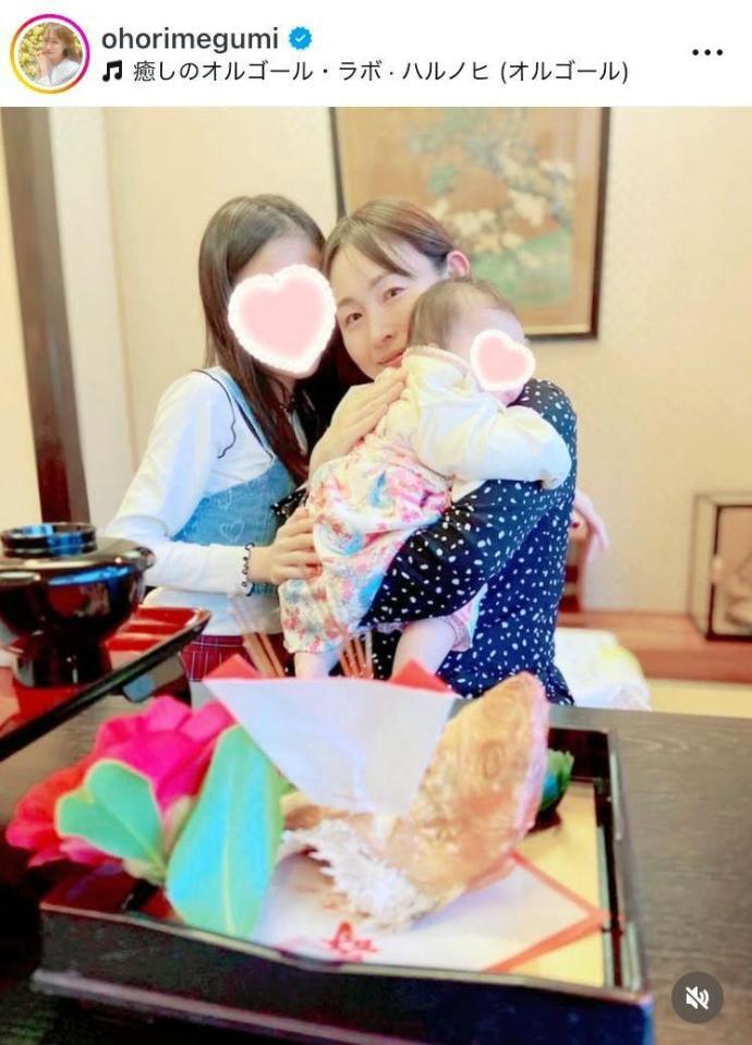 　大堀恵のインスタグラム＠ｏｈｏｒｉｍｅｇｕｍｉ（４月９日付）より