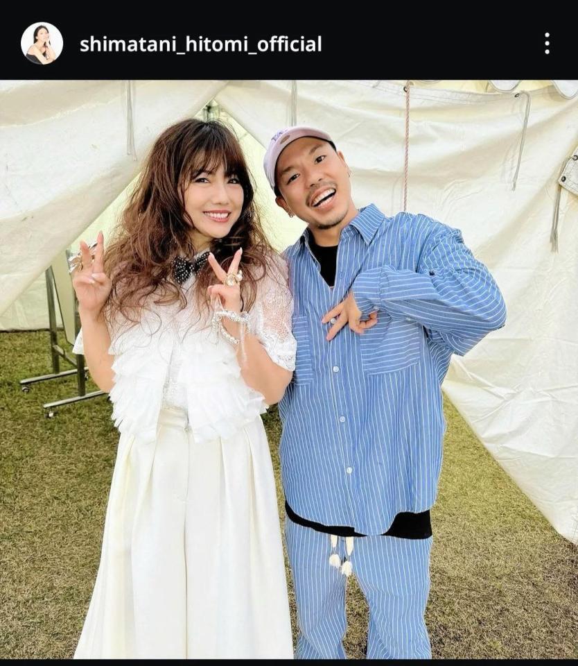 島谷ひとみインスタグラム＠ｓｈｉｍａｔａｎｉ＿ｈｉｔｏｍｉ＿ｏｆｆｉｃｉａｌから