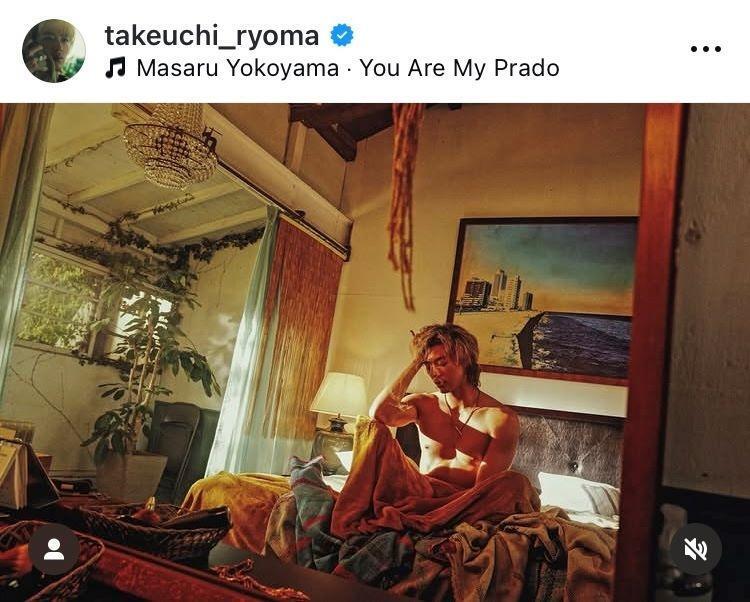 　竹内涼真のインスタグラム＠ｔａｋｅｕｃｈｉ＿ｒｙｏｍａより