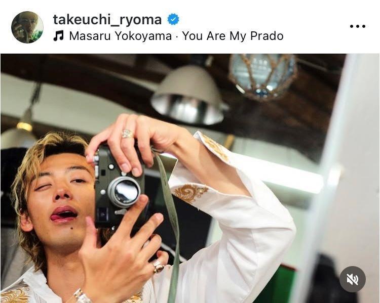 　竹内涼真のインスタグラム＠ｔａｋｅｕｃｈｉ＿ｒｙｏｍａより