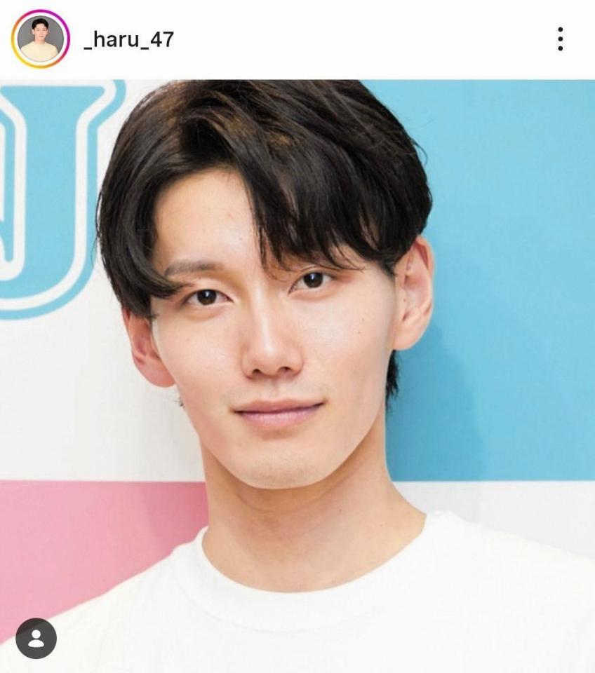 階晴紀のインスタグラム＠＿ｈａｒｕ＿４７（２５年１月２５日付）より 