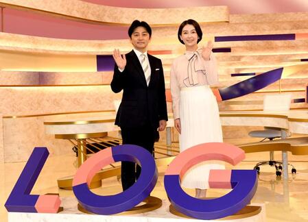 メインキャスターに決まった和久田麻由子アナ（右）と森圭介アナ（撮影・佐藤厚）