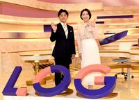 メインキャスターに決まった和久田麻由子アナ（右）と森圭介アナ（撮影・佐藤厚）