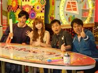 「名作ホスピタル」の会見を行った（左から）山田悠介、中川翔子、増田英彦、柳原哲也
