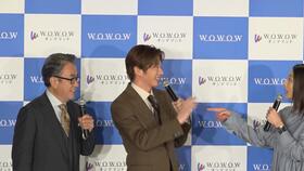 トークをする（左から）三谷幸喜氏、田中圭、小池栄子