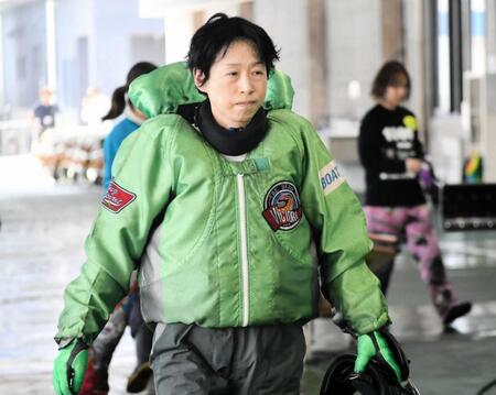 　優勝戦６号艇となった安達美帆