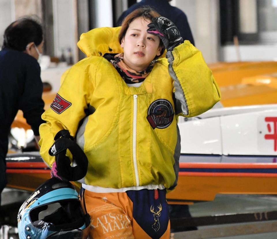 　５枠から２節ぶりの優勝を目指す勝浦真帆