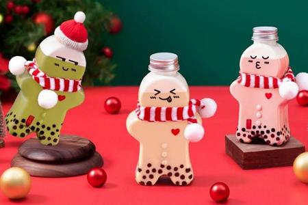 　「ゴンチャ」から期間限定で発売される限定ボトル「ジンジャーブレッドマン」