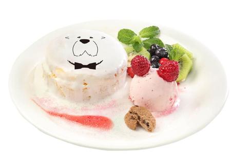 　ボンドをイメージしたふわふわのパンケーキとアーニャをイメージしたアイスが添えられた「わくわくデザートプレート」１８００円　Ⓒ遠藤達哉／集英社・ＳＰＹ×ＦＡＭＩＬＹ製作委員会