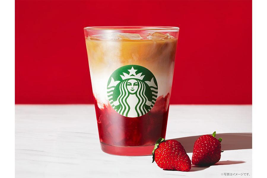 　スタバ冬の新作「ジョイフルメドレー 苺 ミルク ティー」