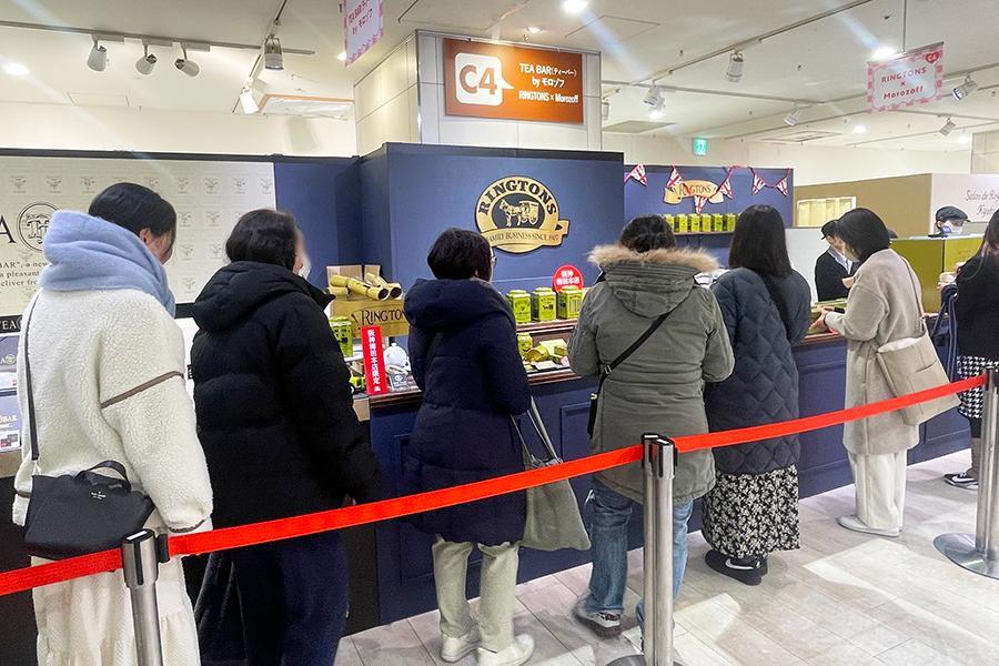 「RINGTONS×Morozoff」開店後5分以内の様子