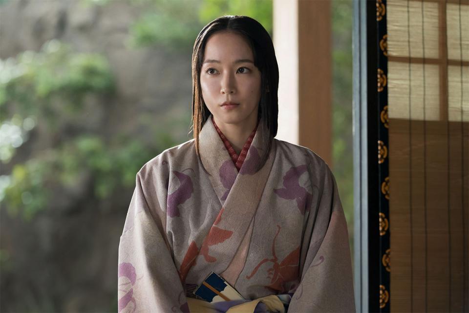 　『豊臣兄弟！』第１２回より。小一郎に紹介された安藤守就の娘・慶（吉岡里帆）©ＮＨＫ