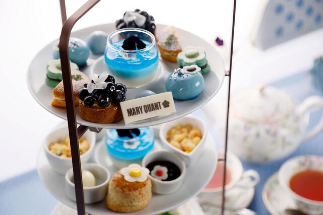 　「大阪マリオット都ホテル」（大阪市阿倍野区）で５月１日～６月３０日に開催する「マリークワント」とのコラボアフタヌーンティー『Ｓｋｙ Ｂｌｏｏｍ Ａｆｔｅｒｎｏｏｎ Ｔｅａ』