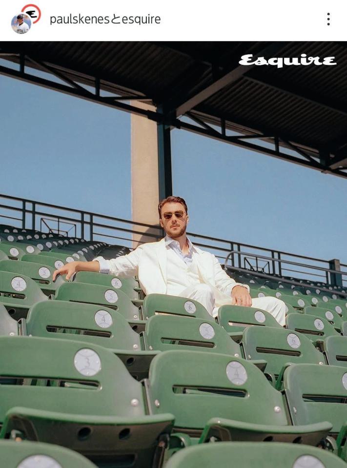 　雑誌の特集でモデルを務めたスキーンズ。本人のインスタグラム（ｐａｕｌｓｋｅｎｅｓ）より