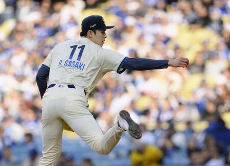 　パイレーツ戦に先発した佐々木（共同）