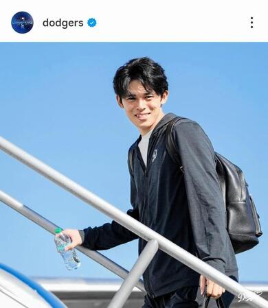 　ドジャースのインスタグラム（＠ｄｏｄｇｅｒｓ）から