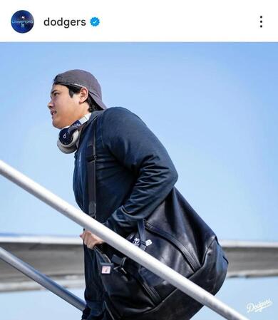 　ドジャースのインスタグラム（＠ｄｏｄｇｅｒｓ）から
