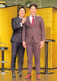 　都内でトークショーを行った今季限りで現役引退の長野氏（左）とオリオールズからＦＡとなった菅野
