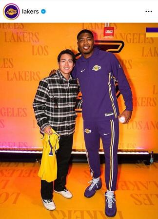 　レーカーズのインスタグラム（ｌａｋｅｒｓ）より