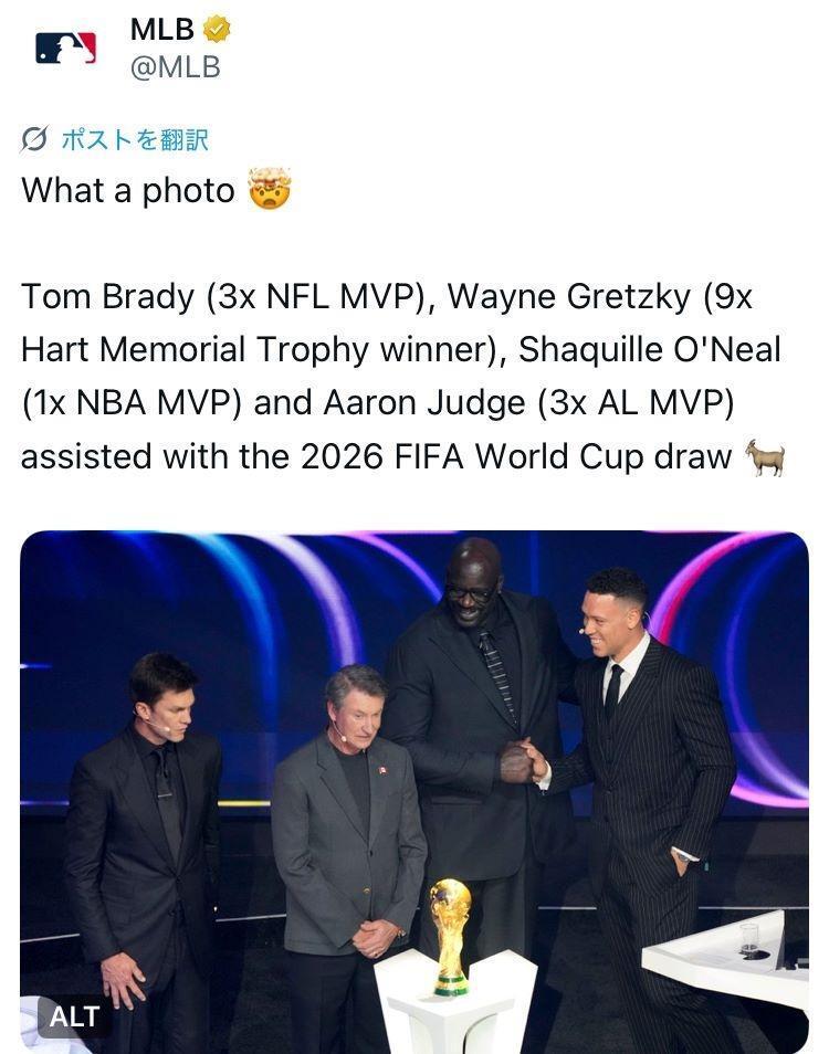 ＭＬＢ公式Ｘ（＠ＭＬＢ）より