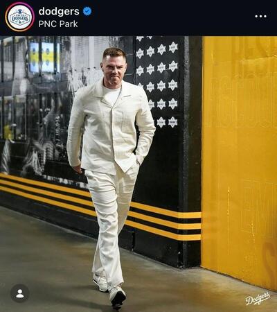 ドジャースのインスタグラム（＠ｄｏｄｇｅｒｓ）より