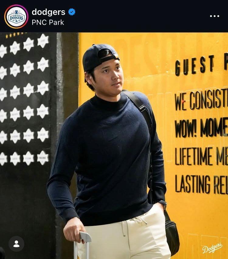 ドジャースのインスタグラム（＠ｄｏｄｇｅｒｓ）より