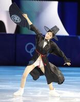 美しく舞う韓国のイ・ヘイン（撮影・吉澤敬太）