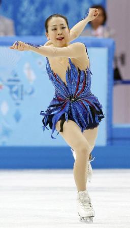 女子フリー 演技する浅田真央=ソチ(共同)