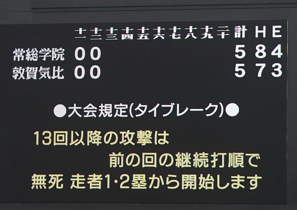 　高校野球ではすでにタイブレークが導入されている