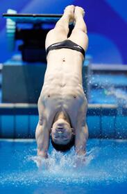 玉井陸斗の入水の瞬間