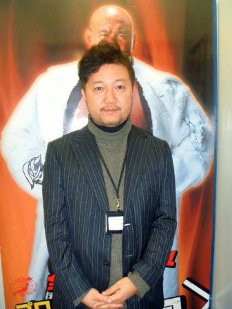 　全日本プロレスの新オーナーに就任したスピードパートナーズの白石伸生社長