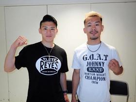 　「すみだボクシング祭り」に出演した堤聖也（右）と飯村樹輝弥