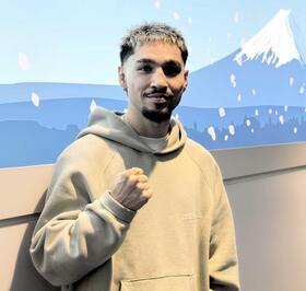 　来日したアンソニー・オラスクアガ