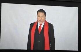 画面内にＡＩで再現されたアントニオ猪木