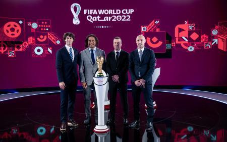 26日、スイスのチューリヒで行われた大陸間プレーオフの組み合わせ抽選会(ゲッティ=共同)