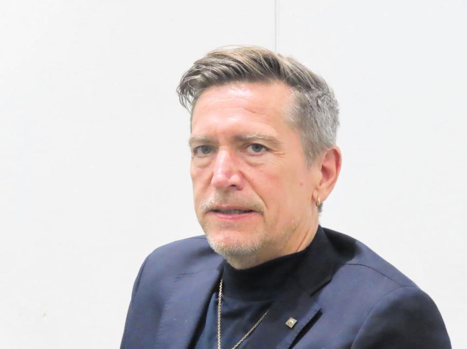 　千葉市内で就任１年目を総括したサッカー女子日本代表のニルス・ニールセン監督