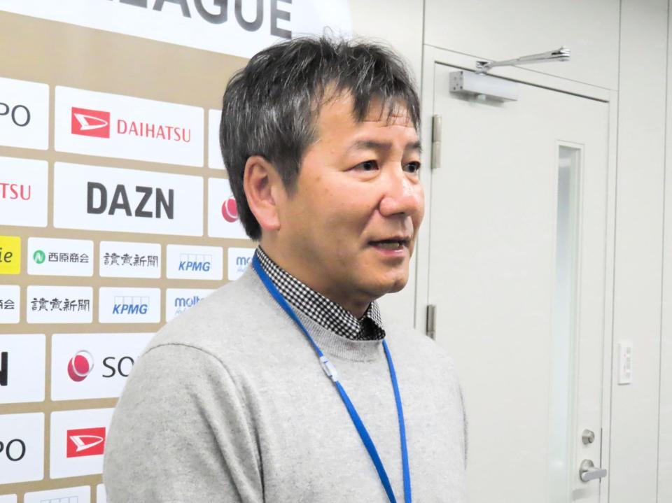 サッカー女子のＷＥリーグの野々村芳和チェアマン