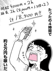 たった4時間で2万円！（うみの韻花さん提供）
